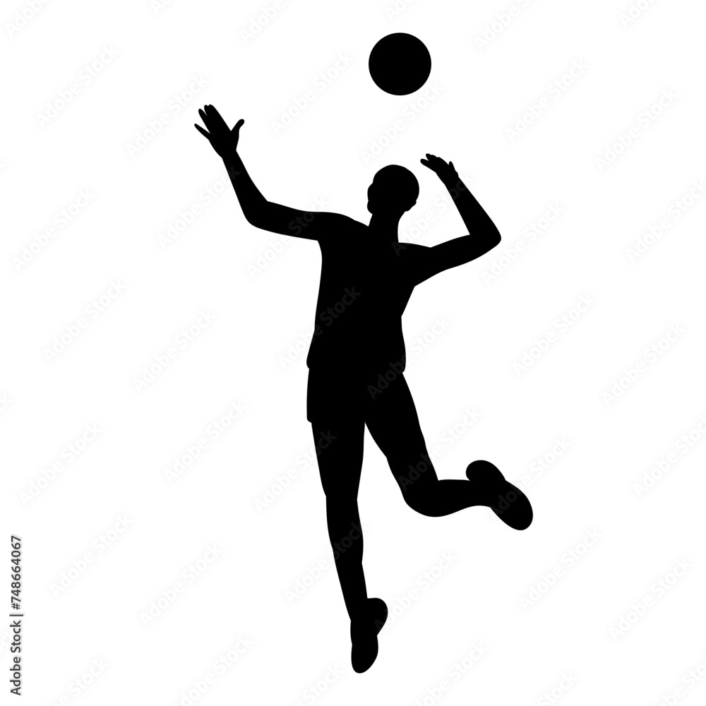 silhouette of a male basketball player on a white background vector silhouette of a male basketball player on a white background vector