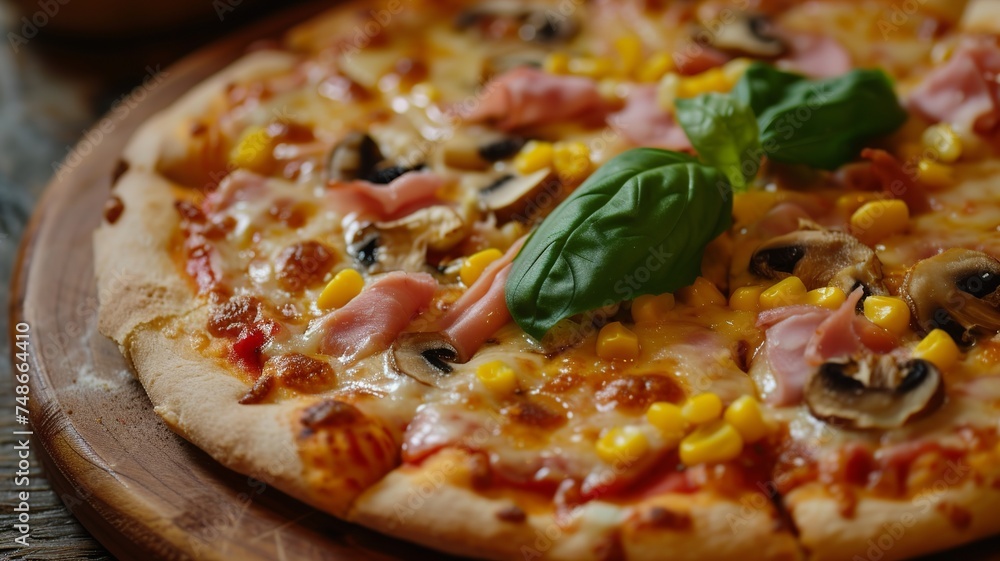 artificial intelligence image of a delicious pizza artificial intelligence image of a delicious pizza