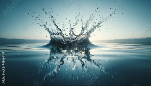 Captivating Water Splash Ripple Effect