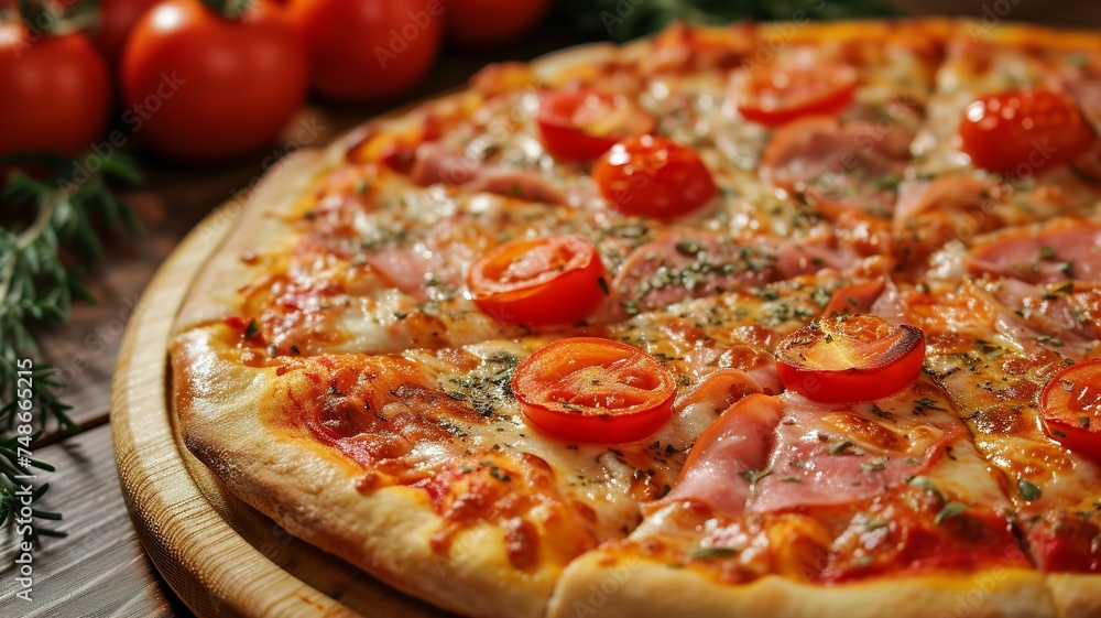 artificial intelligence image of a delicious pizza artificial intelligence image of a delicious pizza