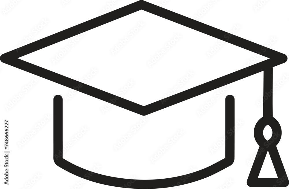 Education and Graduation Line Icon, Outline Vector Symbol Illustration. Pixel Perfect, Editable Stroke. Education and Graduation Line Icon, Outline Vector Symbol Illustration. Pixel Perfect, Editable Stroke.