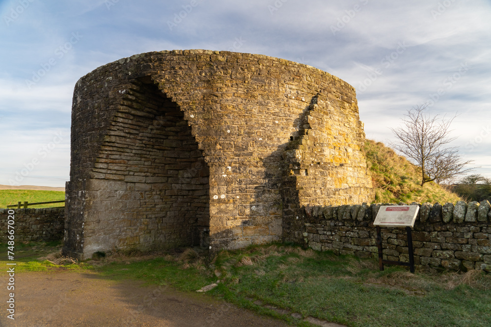 Crindledykes Lime kiln near Vindolanda in Northumberland, UK