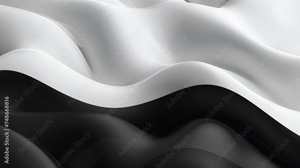 Ethereal Black and White Abstract Background Intriguing Black and White Design ,a canvas made of silk cloth on which threads dance, telling stories of elegance, grace, and the sophisticated beauty 

