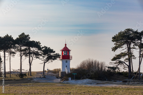 Leuchtturm Gellen auf der Insel Hiddensee.