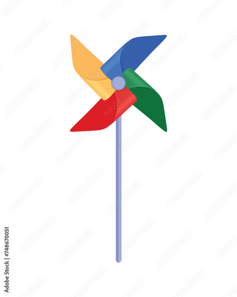 Pinwheel toy rotating in the wind. Children s Pinwheel toy rotating in the wind. Vector illustration of a toy windmill. Origami paper toy. Pinwheel toy rotating in the wind. Children s Pinwheel toy rotating in the wind. Vector illustration of a toy windmill. Origami paper toy.