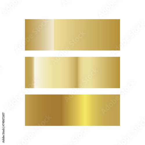 Golden foil gradient texture set