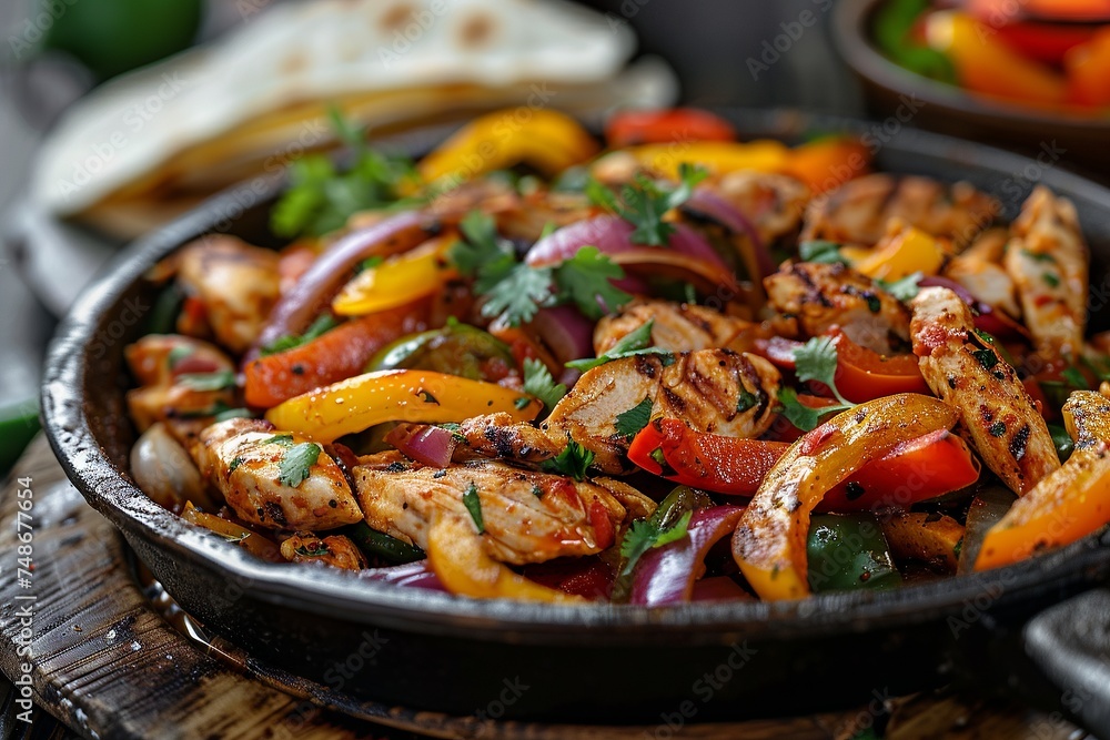 Sizzling Chicken Fajitas with Vibrant Details
Sizzling Chicken Fajitas with Vibrant Details
