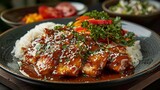 Gourmet Mole Poblano Chicken with Sesame Seeds

