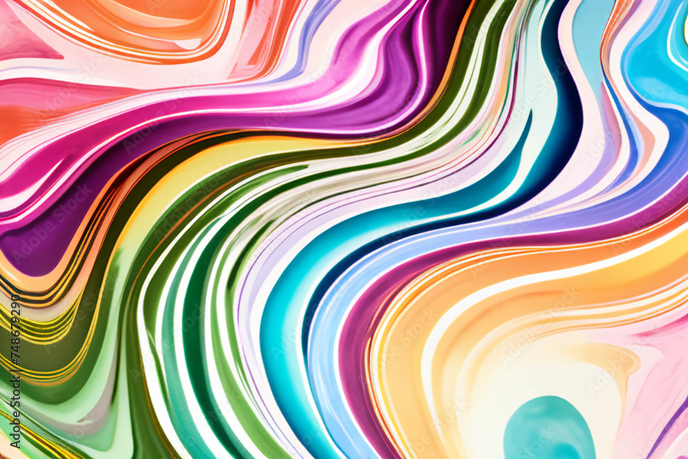 Closeup of abstract watercolor paint background texture with liquid fluid marbled paper texture banner texture. Generative AI (생성형 AI) Closeup of abstract watercolor paint background texture with liquid fluid marbled paper texture banner texture. Generative AI (생성형 AI)