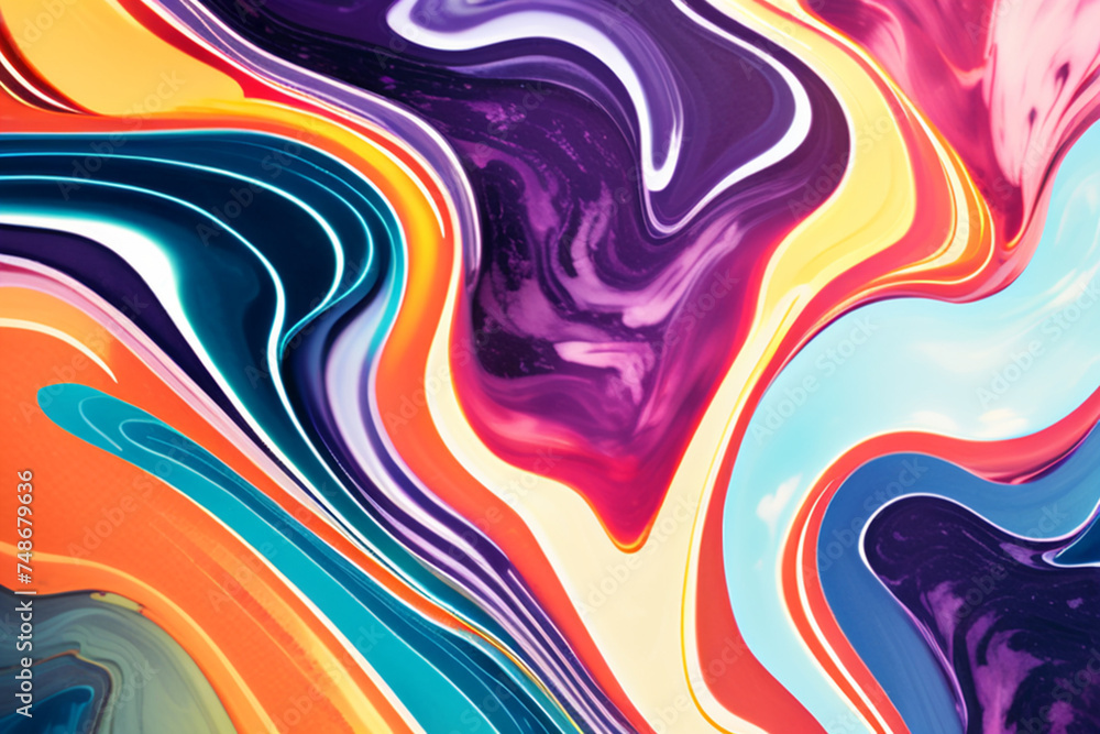 Closeup of abstract watercolor paint background texture with liquid fluid marbled paper texture banner texture. Generative AI (생성형 AI) Closeup of abstract watercolor paint background texture with liquid fluid marbled paper texture banner texture. Generative AI (생성형 AI)