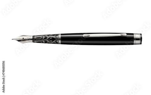 Wallpaper Mural Sleek Fountain Pen Design on white background Torontodigital.ca