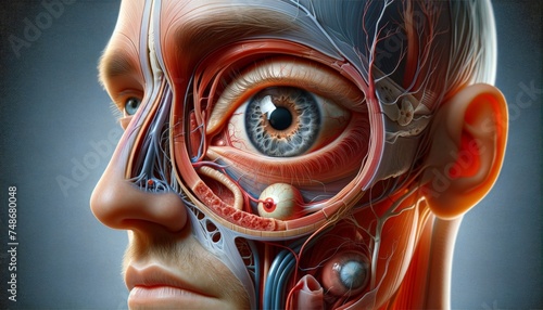 Vibrant Eye Anatomy, Abstract Image