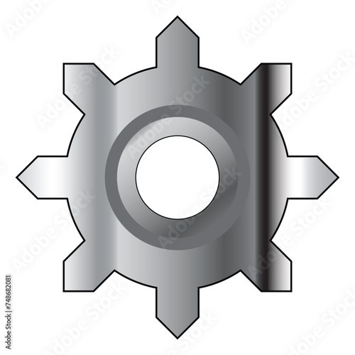 Gears cogwheel settings vector icon