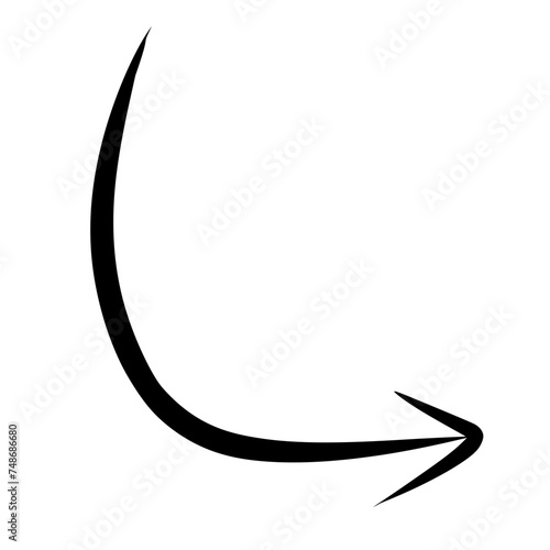 filigree arrow sign
