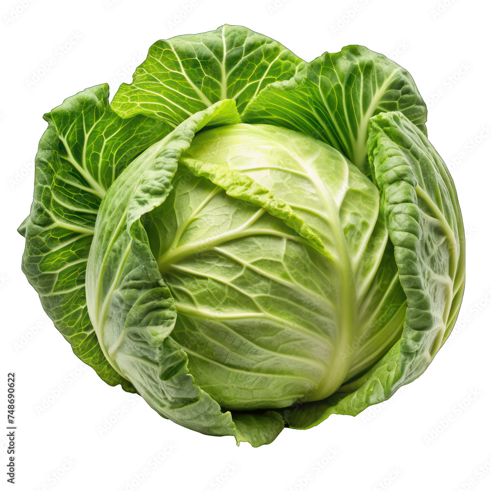 Fresh Organic Cabbage, Isolated on White Background – Healthy Vegetable for a Nutrient-Rich Salad and Wholesome Diet in Nature's Garden Fresh Organic Cabbage, Isolated on White Background – Healthy Vegetable for a Nutrient-Rich Salad and Wholesome Diet in Nature's Garden