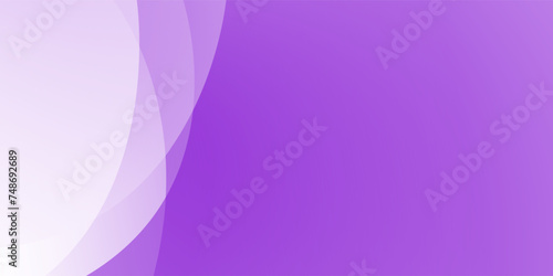 Purple curve modern background with white space for text and message. template design	