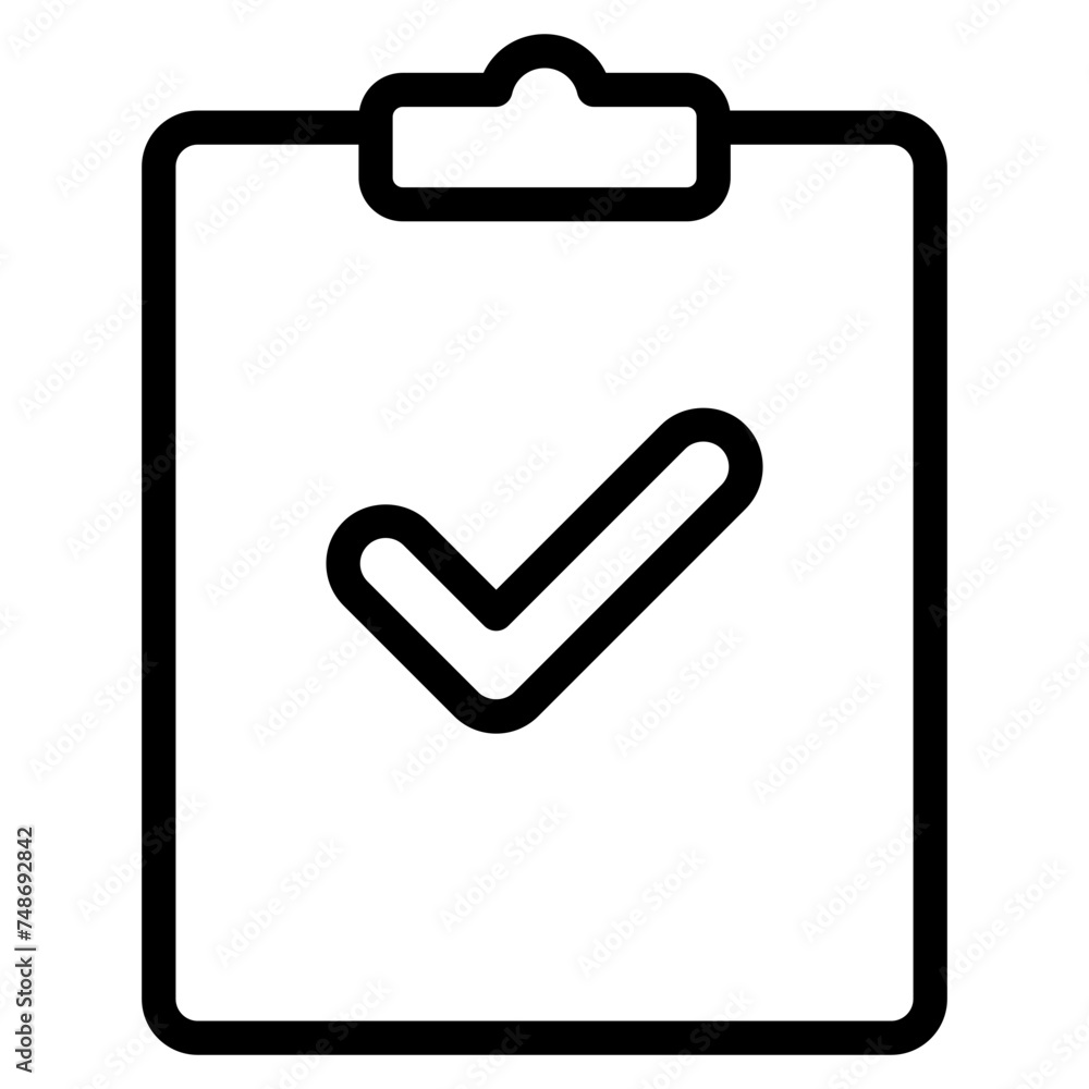 Clipboard with Checkmark, Approved Form. File with Check Mark, Accepted Report Clipboard with Checkmark, Approved Form. File with Check Mark, Accepted Report