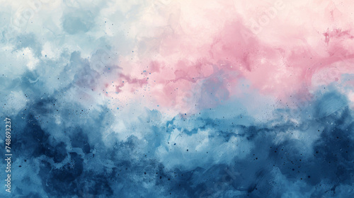 Soothing watercolor textures wash over abstract backgrounds, serene calm and tranquility concept