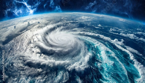 Nature's Fury Unleashed: Aerial Perspectives of Hurricanes, Storms, and Typhoons"