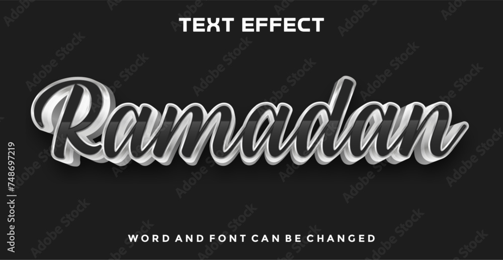 Ramadan editable text effect
