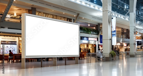 A billboard, or digital sign, in a shopping mall. png