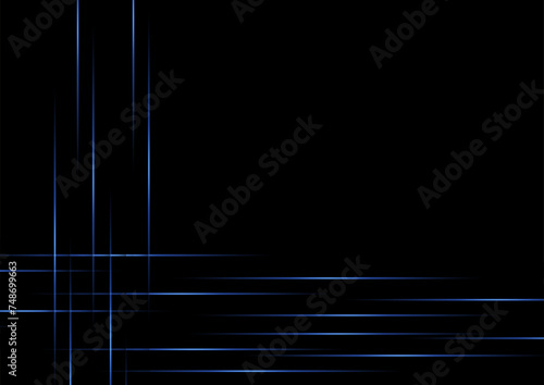 交差する青ラインとダークな背景