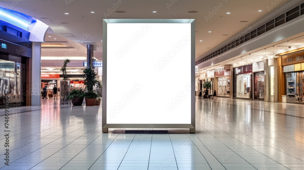 A billboard or digital sign in a public space. png - obrazy, fototapety, plakaty 