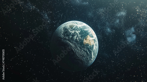 A background featuring the planet earth in the vastness of space
