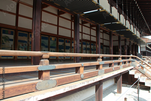 pavilion at the imperial palace (kyoto-gosho) in kyoto in japan 