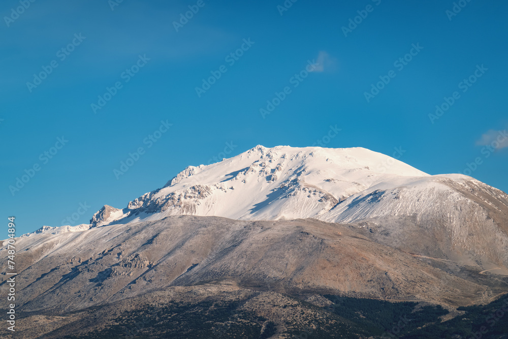 Davraz mountain and ski center in Isparta province, Turkiye