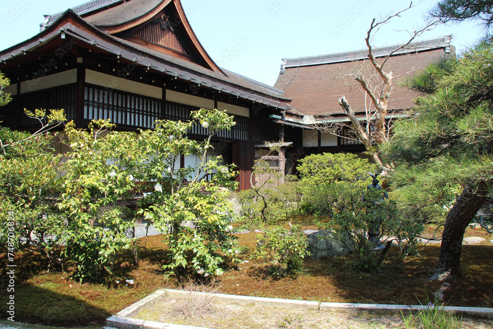 pavilion at the imperial palace (kyoto-gosho) in kyoto in japan 