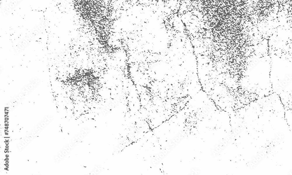 Fototapeta premium Sketch grunge texture white and black old wall background. Dust overlay texture with grunge effect. Dust messy texture Vector illustration.