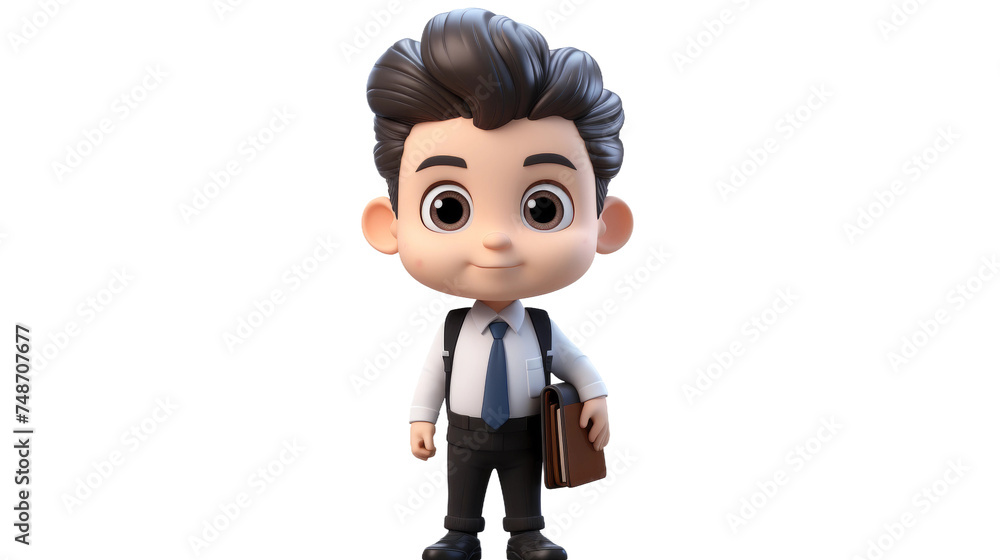 Confident Elementary Schooler on transparent background Confident Elementary Schooler on transparent background