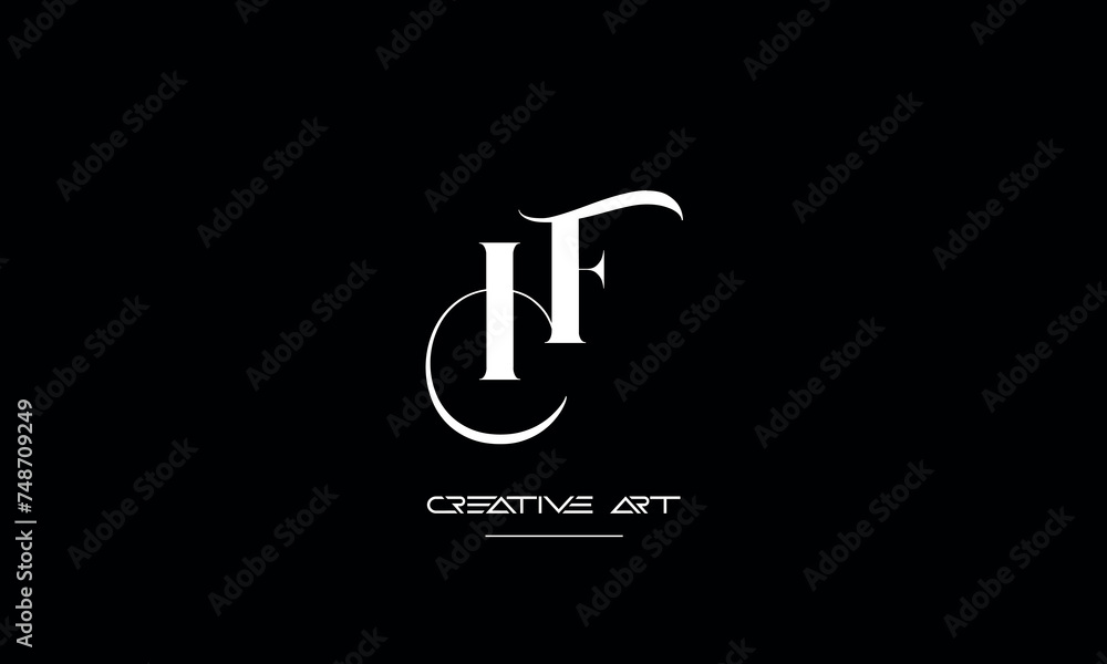 FH, HF, F, H abstract letters logo monogram FH, HF, F, H abstract letters logo monogram
