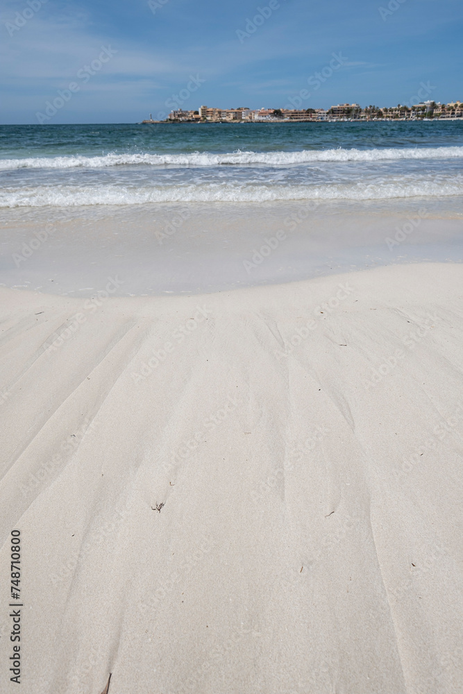 Colònia de Sant Jordi, es dolç beach, term of Ses Salines, .Mallorca, Balearic Islands, Spain Colònia de Sant Jordi, es dolç beach, term of Ses Salines, .Mallorca, Balearic Islands, Spain