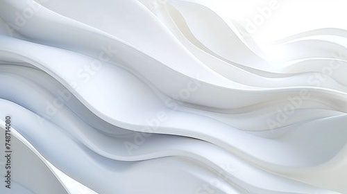 abstract white wave background with smooth lines and modern texture, ideal for digital illustrations and graphic design