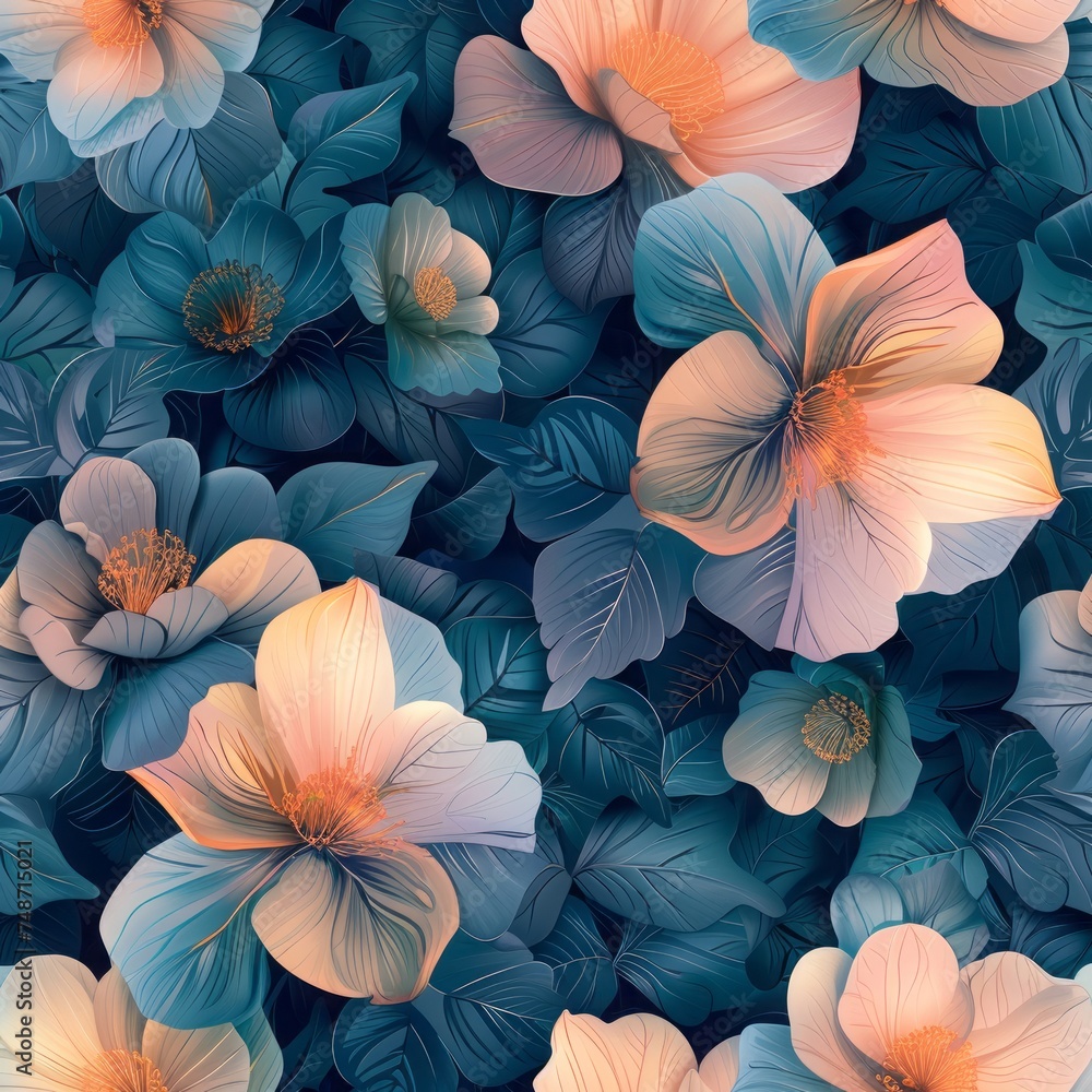 floral background.