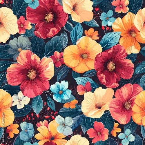 floral background.