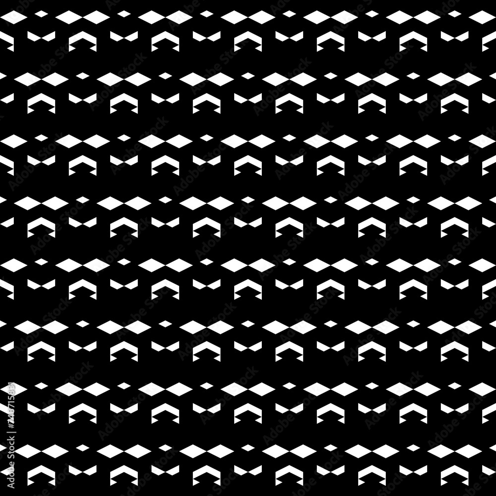 Seamless pattern. Ethnic background. Rhombuses, triangles, chevrons, trapeziums ornament. Shapes wallpaper. Geometrical backdrop. Digital paper, web designing, textile print