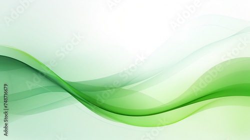 abstract green wave background, Abstract green background with smooth lines ,A simple abstract wallpaper, perfect for all your projects, a green and white wavy lines © PX Studio