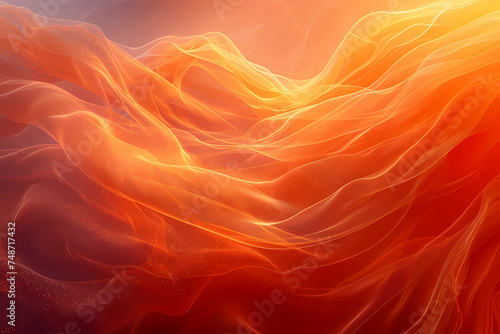 liquid waves abstract orange background © Felippe Lopes
