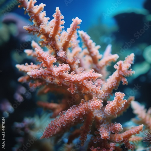 corals bright background.