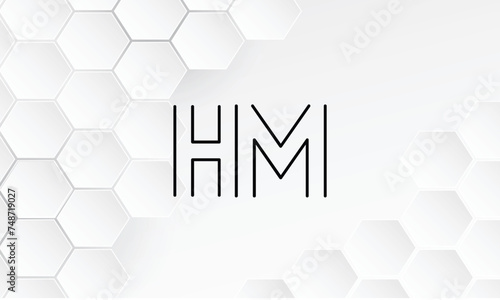 HM, MH, H, M, Abstract Letters Logo Monogram