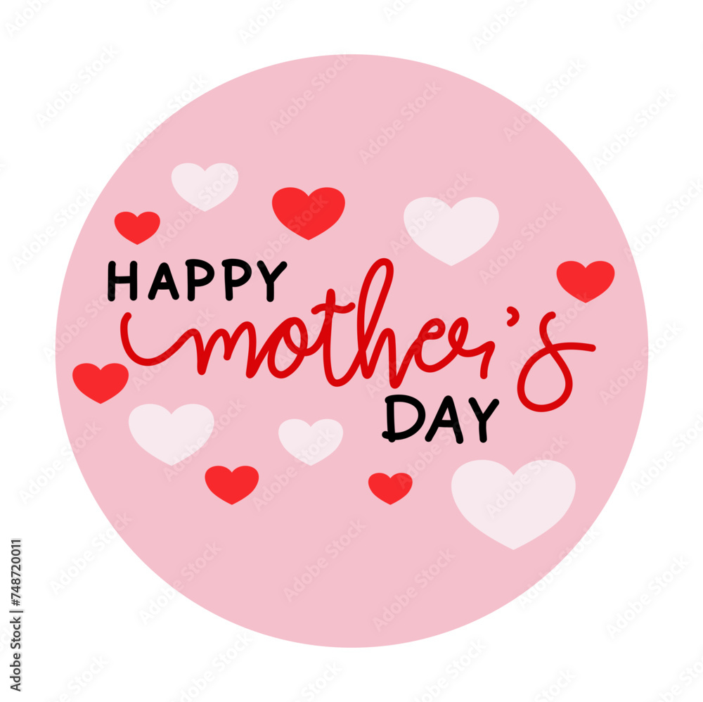 Happy mother day greeting card