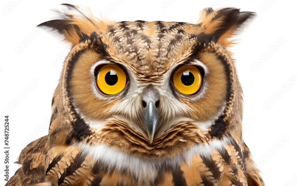 The Greatest Owl's Vigil on white background The Greatest Owl's Vigil on white background