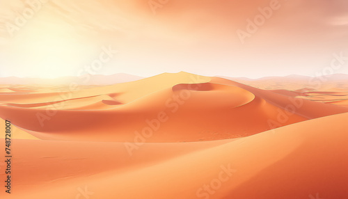 Sand dunes background at sunset