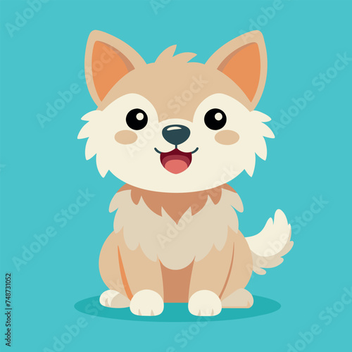 cute little dog vector illustration  © Kanay