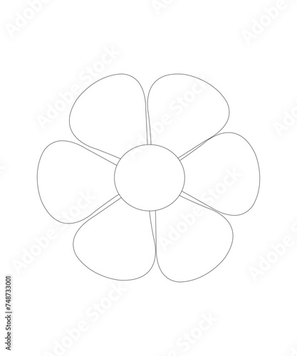 Best flowers coloring page for childrens 