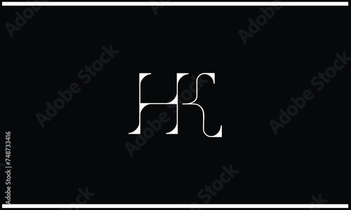 HK, KH, H, K, Abstract Letters Logo monogram