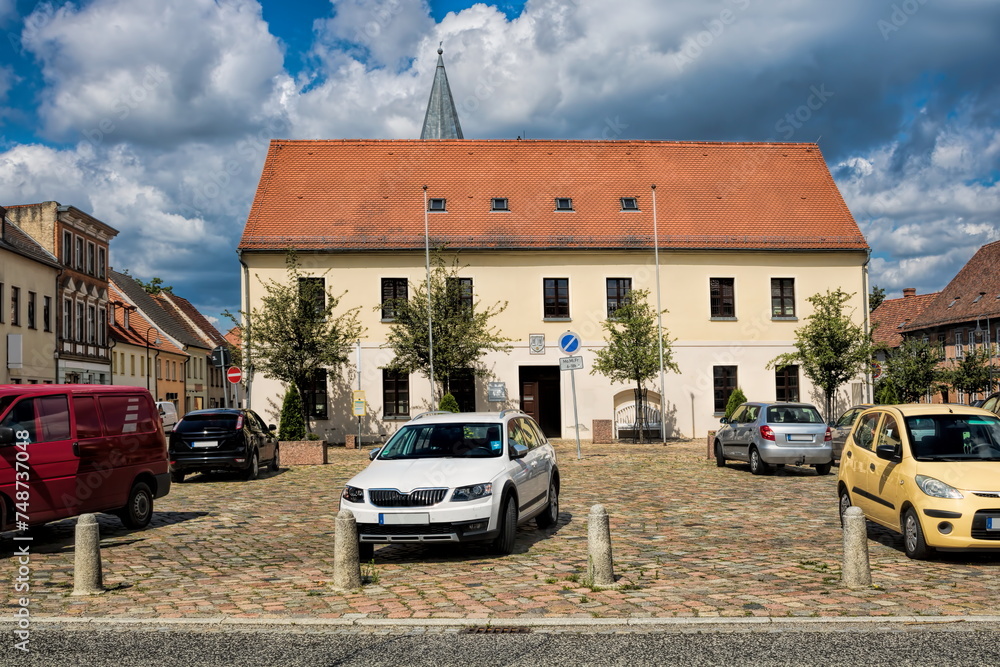 lieberose, deutschland - altes rathaus